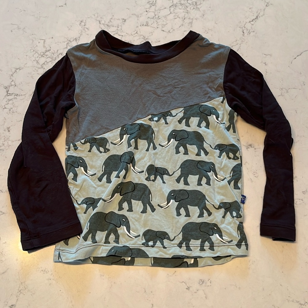 Kickee Pants elephant long sleeve